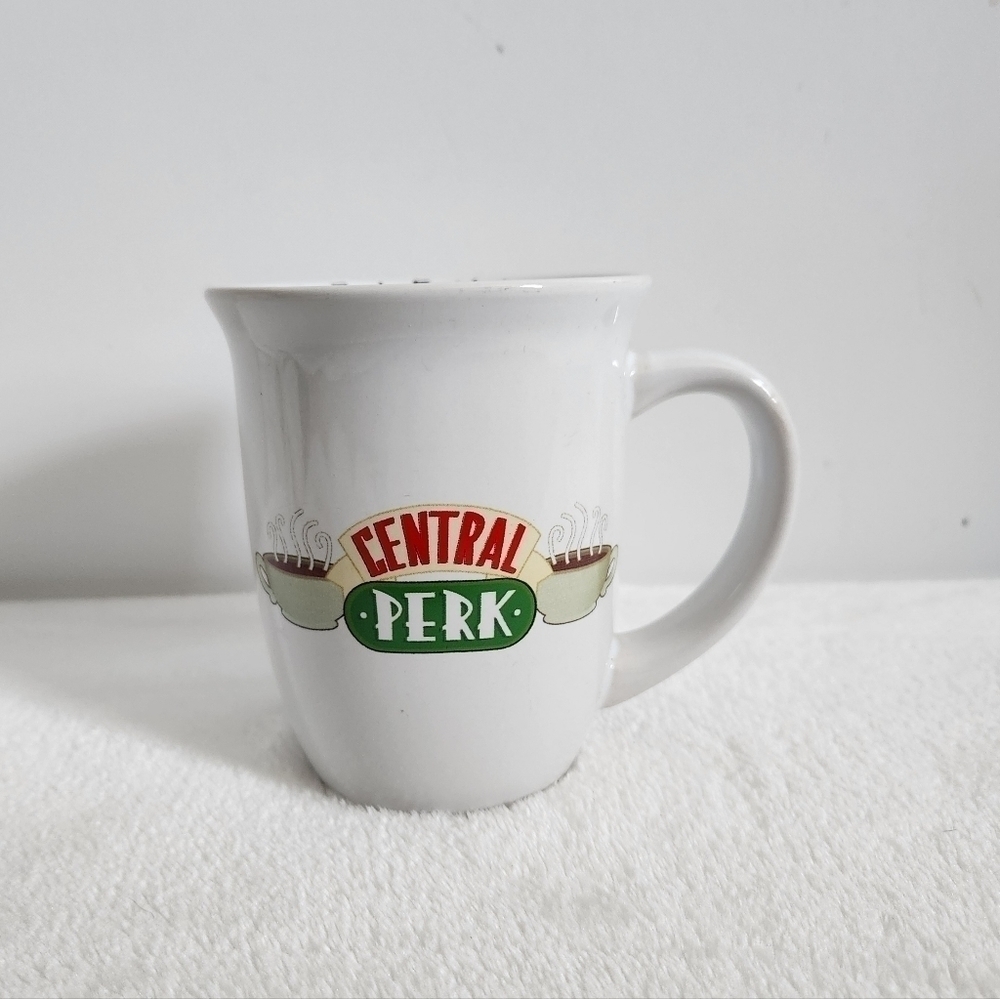 Friends Central Perk Silver Buffalo White Ceramic Coffee Cup Mug 16 Oz